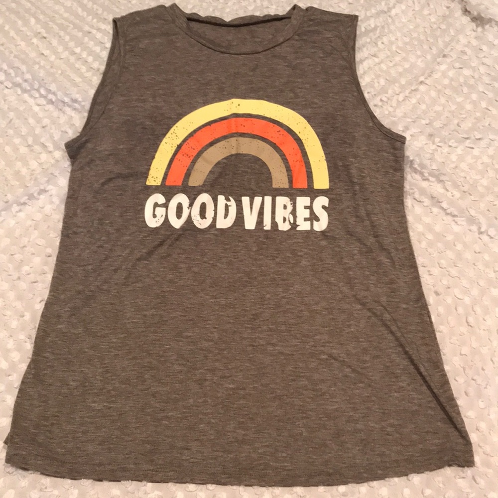Good vibes sleeveless tank